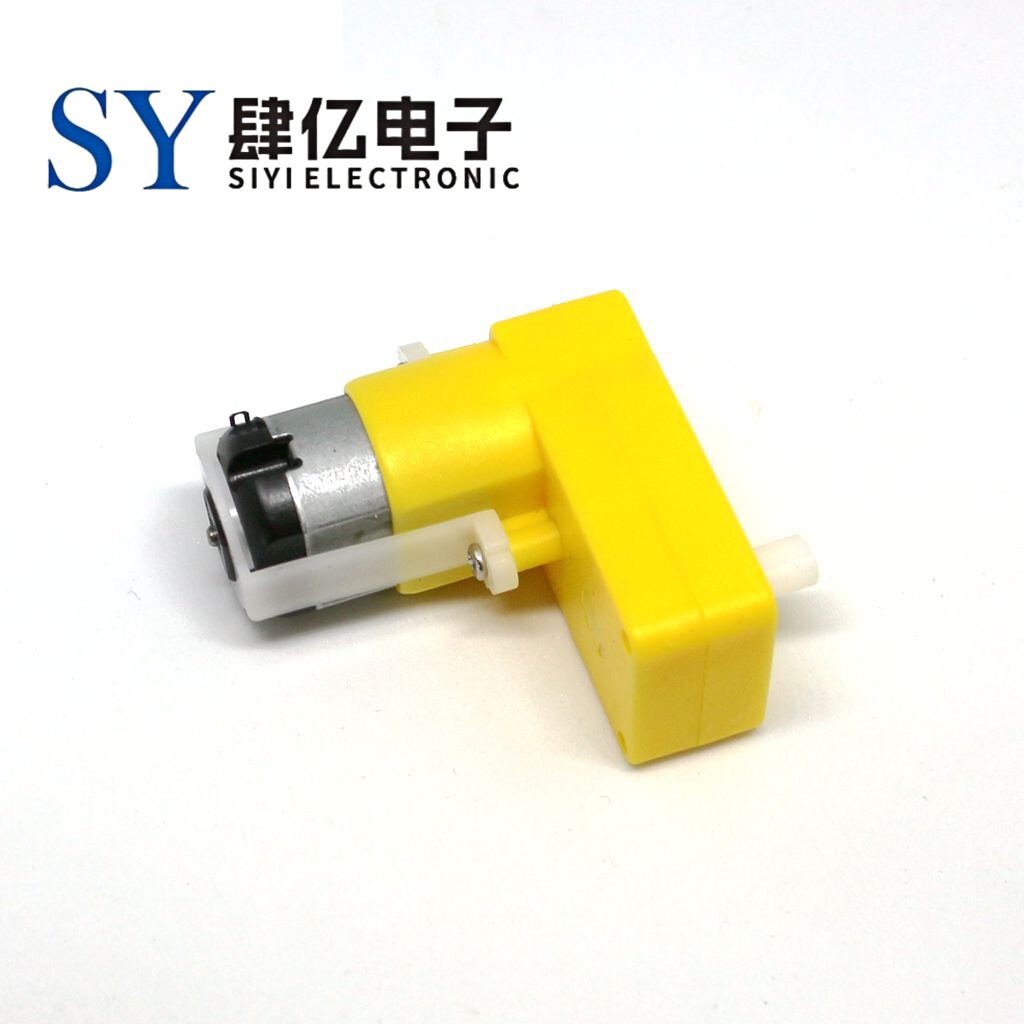 DC3-6V减速马达 机器人遥控车TT马达直流微型减速电机L型弯型马达