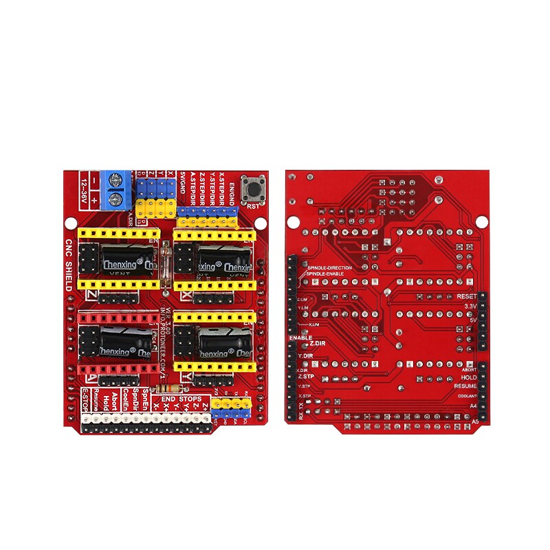 新品 cnc shield v3 雕刻机扩展板 3D打印机 A4988驱动板