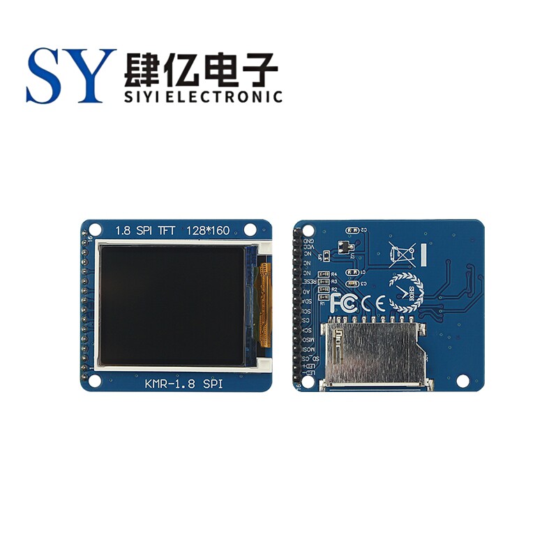 1.8寸TFT模块 液晶显示模块 带PCB底板 SPI串口 只需4个IO