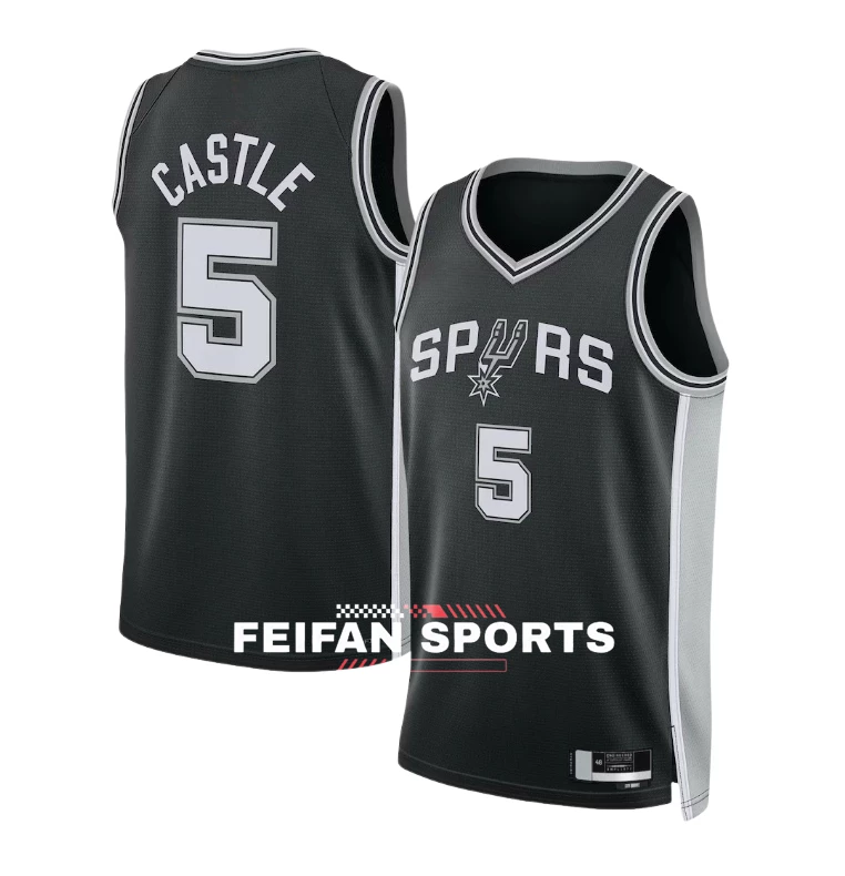 Форма баскетболa Майки для мужчин и женщин Spurs №24 Ваssel Джерси №2 Дилан Харпер 5 Castle City Edition