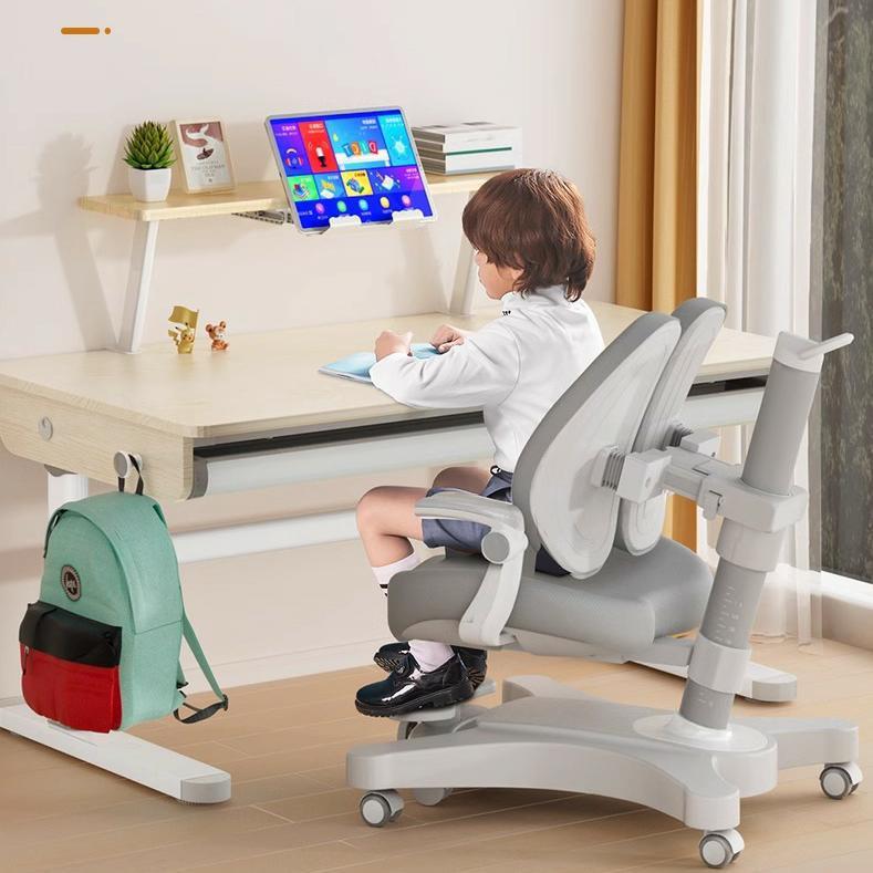 Children's study table multi-function solid wood elementary school student desk for home use simple writing work lifting table and chair set
