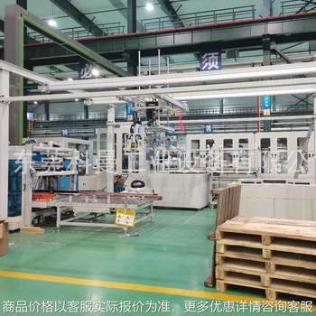 Fully automatic cnc gantry type loading machine vacuum suction board chassis shell flipping handling palletizing loading and unloading machine