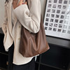 Mud Color Soft Large Capacity Tote Bag Crossbody Bag 2025 New Trendy Fashion Versatile Maillard Shoulder Bag Large Bag