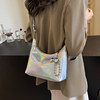 Silver Handbag for Women 2025 New Niche Design Chain Crossbody Bag Autumn and Winter High-End Work Small Tote Bag