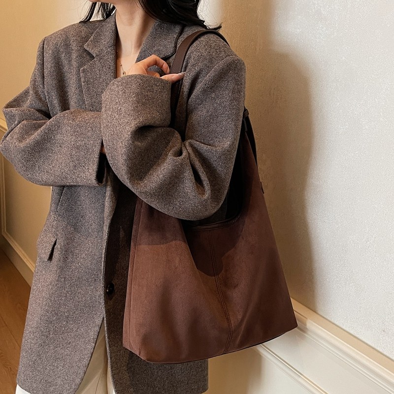 Lazy Style Retro Leopard Print Bag for Women 2025 New Large Capacity Tote Bag Autumn and Winter Work Clothing Shoulder Crossbody Large Bag