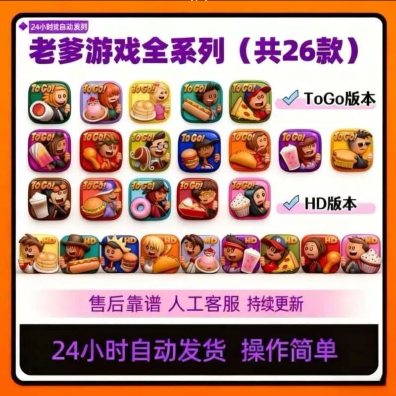 Papas to Go Series of Games for Ios and Android: Papa's Burger Shop Series, Ice Cream Shop Series