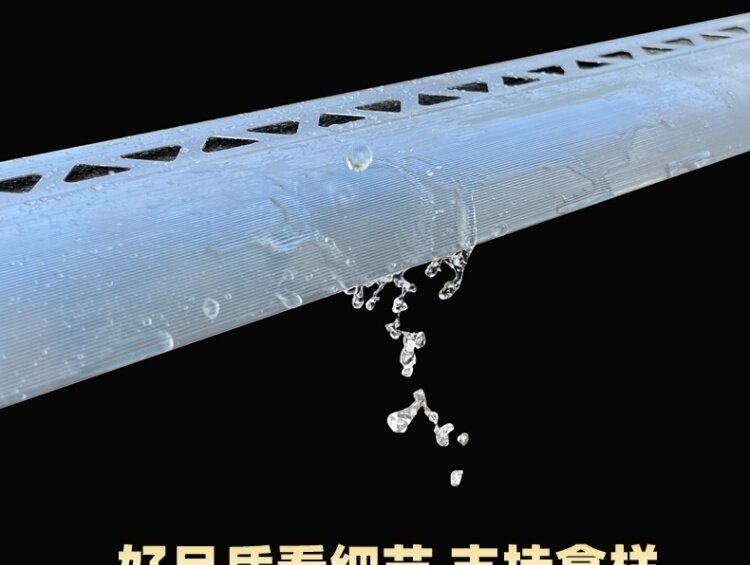 Монтажная фурнитура 5公分黑色外墙滴水线条铝合金灰色超大号鹰嘴白色屋簷窗台引水条