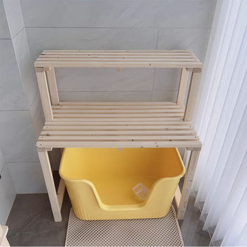 Solid Wood Cat Climbing Frame, Cat House, Flower Stand, Litter Box, Storage Rack, Multi-Layer Pet Supplies Organizer, Balcony Cat Shelf Manufacturer