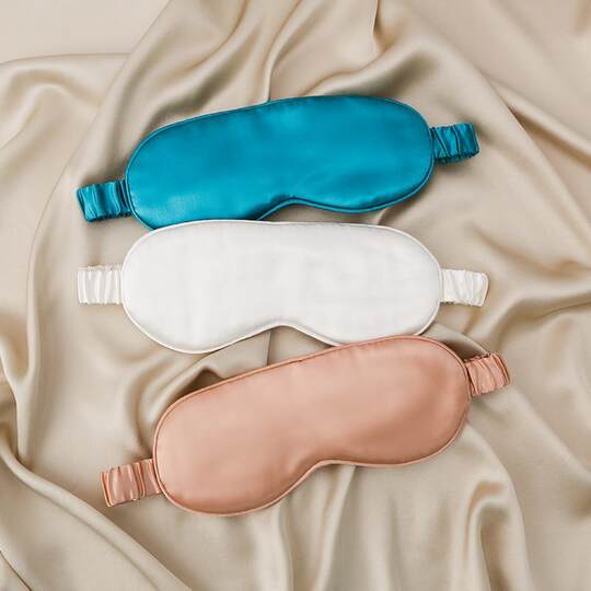 22Mumi S Typ schlafspezifische Seiden-Augenmaske Maulbeerseide doppelseitige Seiden-Augenmaske 8-lagiger gefüllter Seidenhersteller