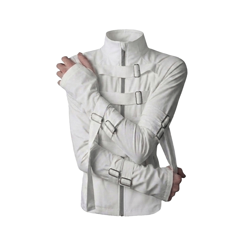 Nova Nexus Upf50+ Sun Protection Jacket for Men, Summer Visual Style Stand-Up Collar with Tie Straps