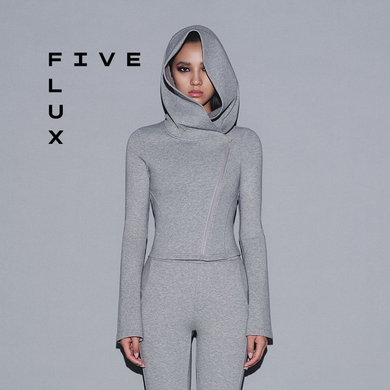 Five Flux Urban Series Design Zipper Hoodie Autumn Slim Thin Jacket Top for Women Five Flux Urban Series Design Zipper Hoodie Autumn Slim Thin Jacket Top for Women