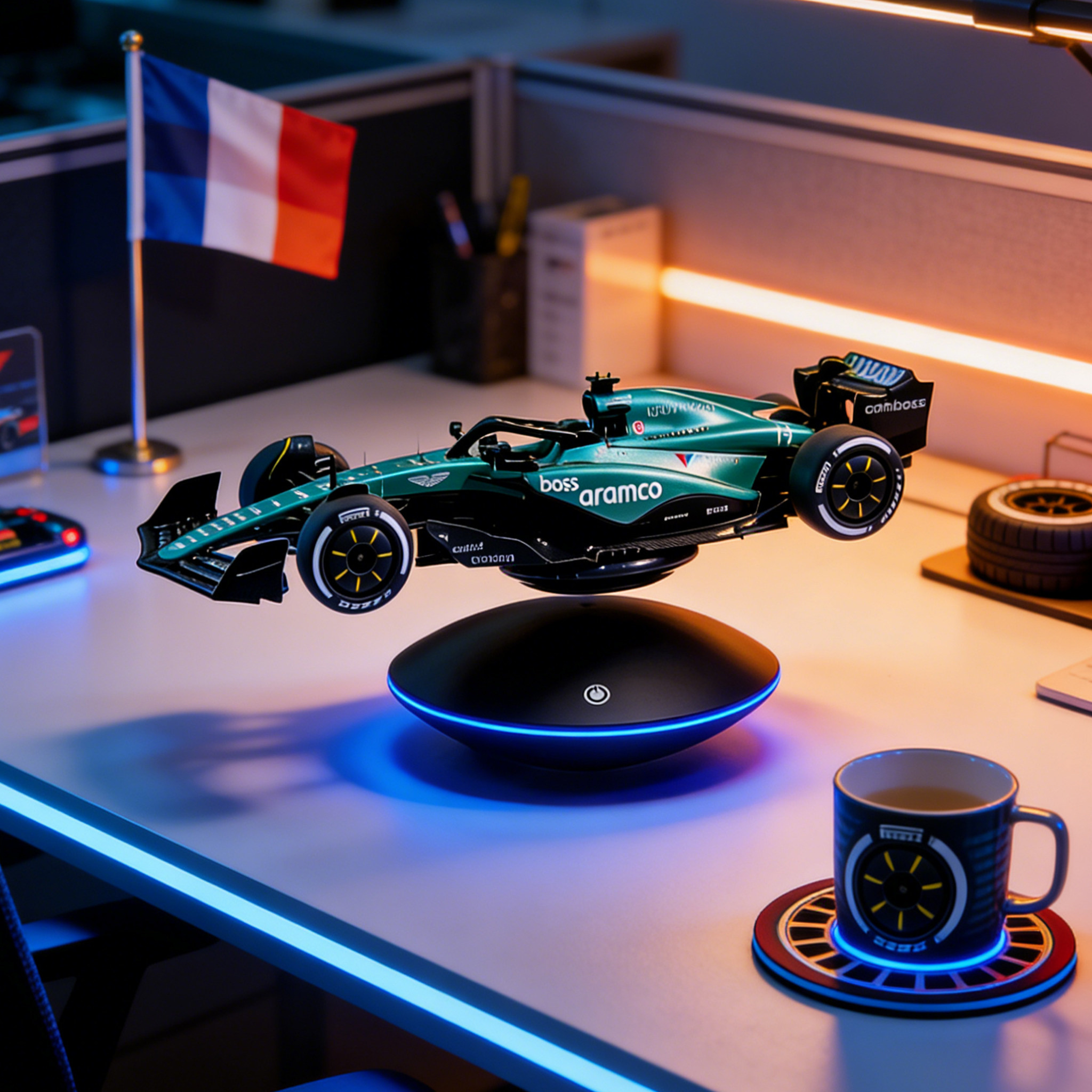 Левитирующая модель гоночного болида F1