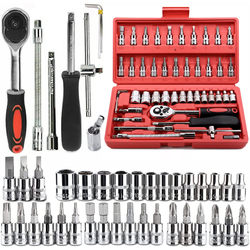 Deli Ratchet Socket Wrench Combination Suit Removal Tool Screwdriver Batch Screwdriver Hexagon Nut Removal
