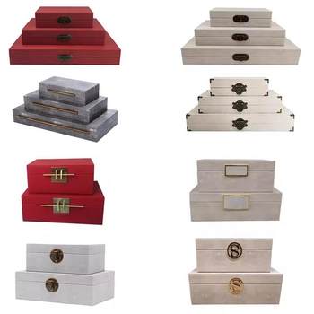 Modern light luxury magic fish skin jewelry box jewelry storage box model room soft decoration home decoration ornaments