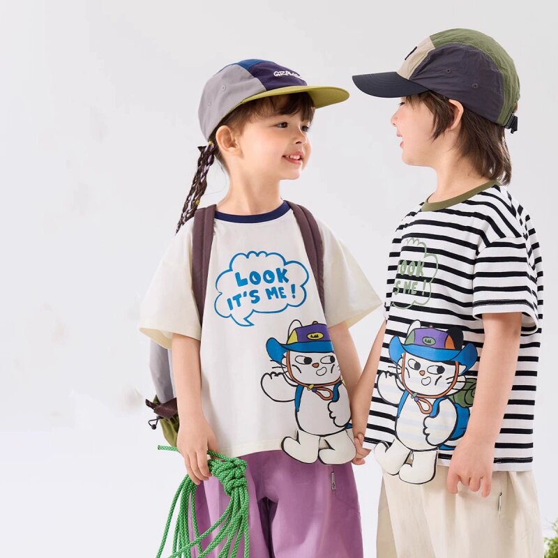 【7A抑菌】嘟嘟家男童T恤夏季女童短袖打底衫宝宝上衣儿童衣服夏