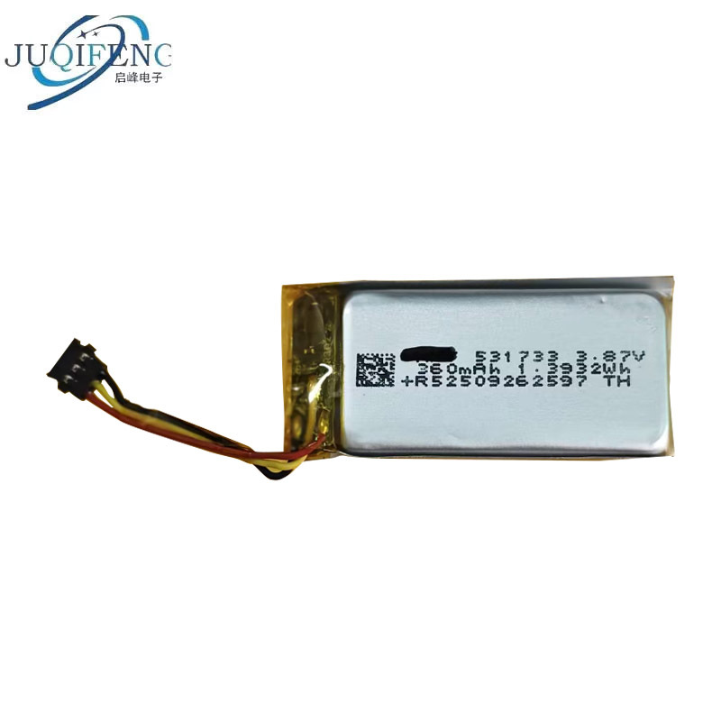 New for Wireless Receiver Battery 531733 Battery 3.87V 360Mah