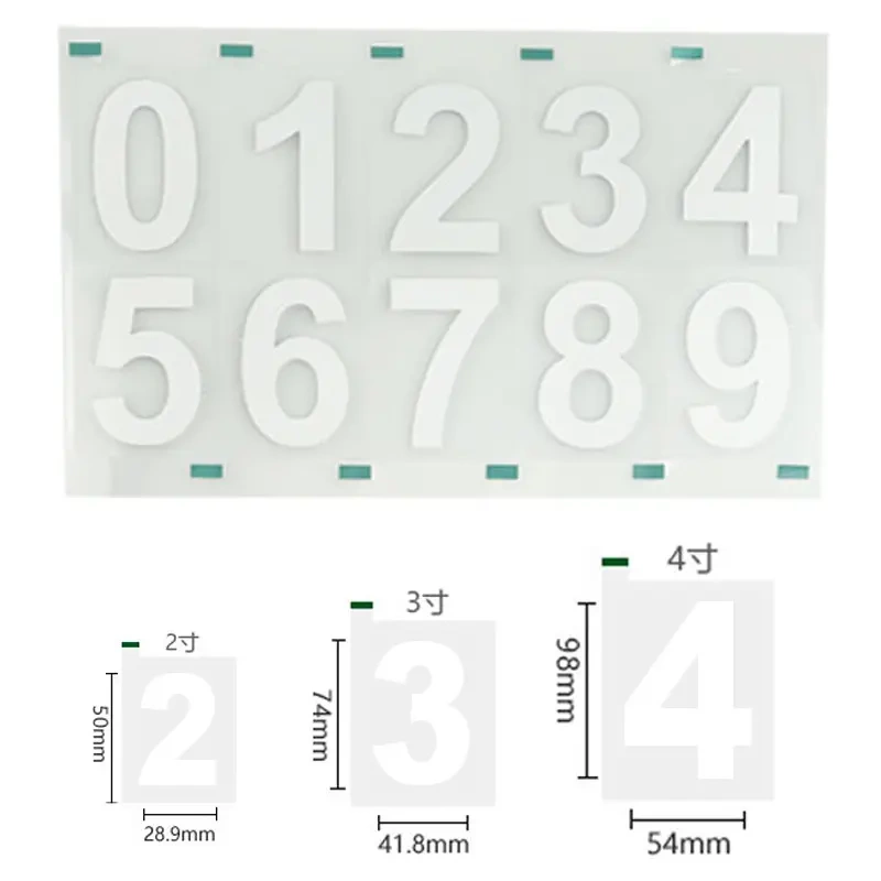 Fluorescent Reflective 0-9 Number Stickers Waterproof and Sun-Proof Mailbox Door Number Stickers Adhesive Labels Fluorescent Reflective 0-9 Number Stickers Waterproof and Sun-Proof Mailbox Door Number Stickers Adhesive Labels