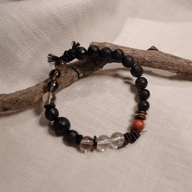 Personal Use Only "Shouyu" Original Wooden Crystal Bracelet