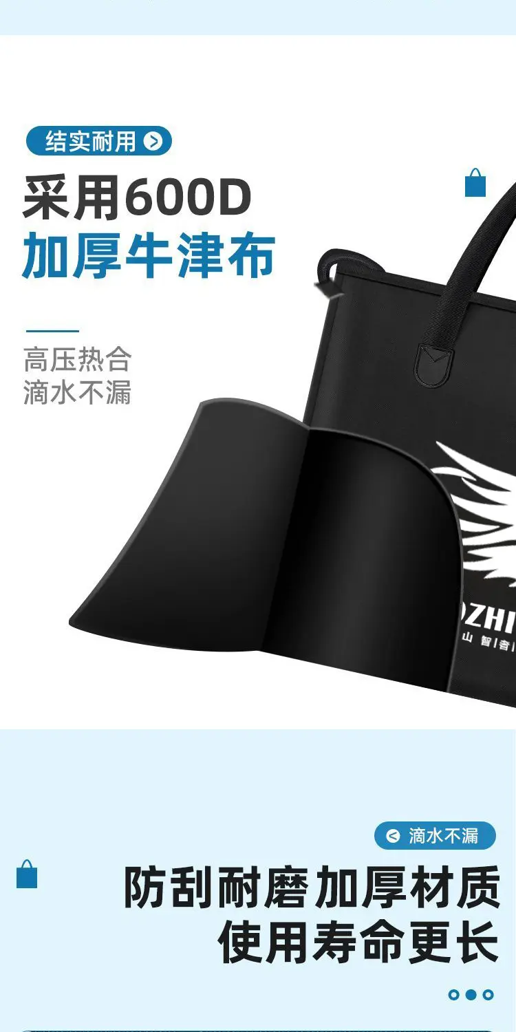 Барсетка, портативная складная водонепроницаемая универсальная льняная сумка, увеличенная толщина 无品牌/无注册商标 