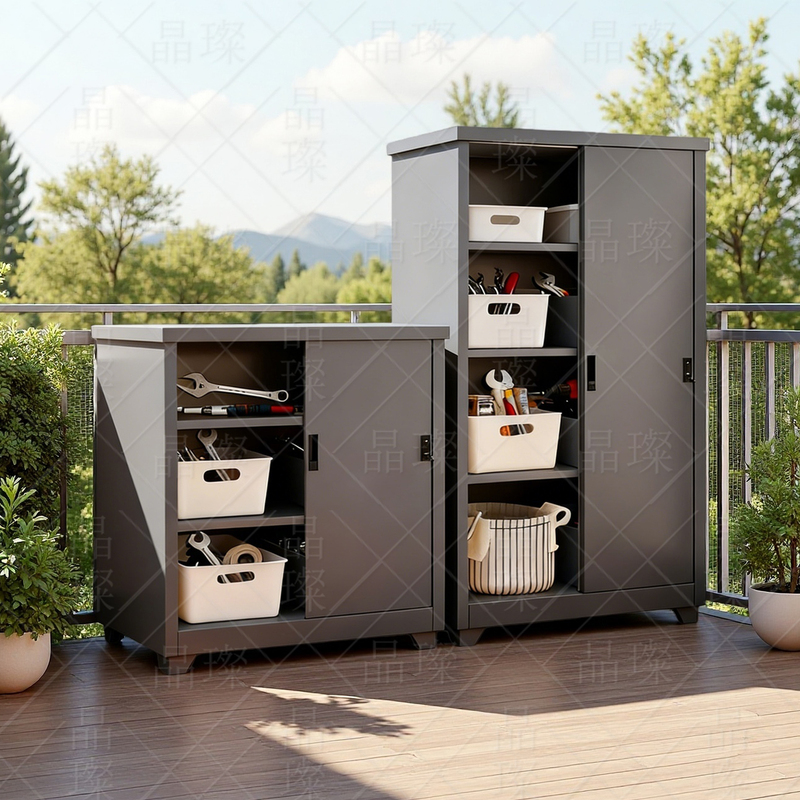 Outdoor Tool Storage Cabinet, Balcony Rainproof and Sunproof Camping Equipment Storage Cabinet, Terrace Courtyard Fishing Gear Storage Cabinet Outdoor Tool Storage Cabinet, Balcony Rainproof and Sunproof Camping Equipment Storage Cabinet, Terrace Courtyard Fishing Gear Storage Cabinet