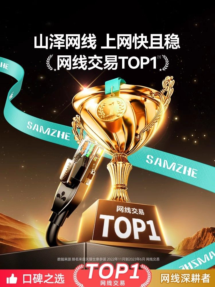 Shanze Finished Network Cable Category 6/Category 5E/Category 7 Network Patch Cord for Home Computer Router Surveillance Broadband Cable