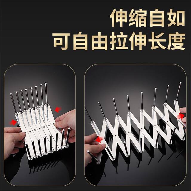 Adjustable plate and lid storage rack, steam rack, freely retractable stainless steel kitchen multifunctional storage rack