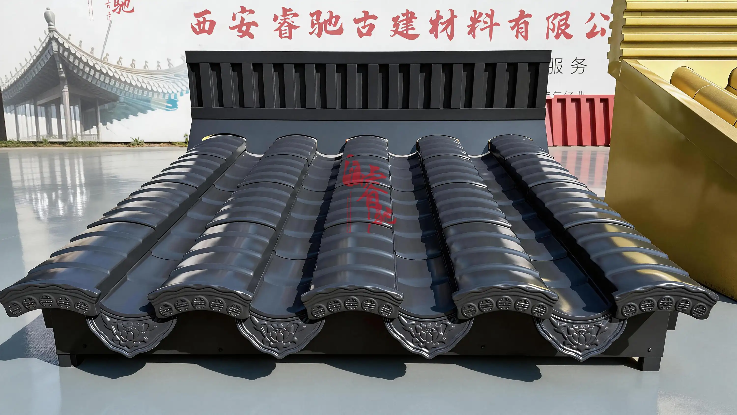 徽派建筑实景图-青瓦白墙马头墙经典造型