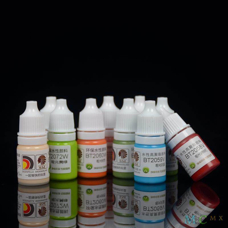 Chaozhongdali Water-Based Paint Hand-Painted Water-Based Filler Model Coloring Pen Paint Black White Gray Primer Bt007-111