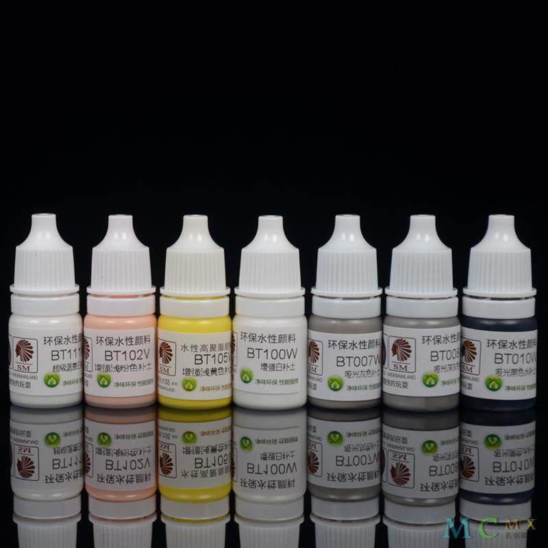 Chaozhongdali Water-Based Paint Hand-Painted Water-Based Filler Model Coloring Pen Paint Black White Gray Primer Bt007-111