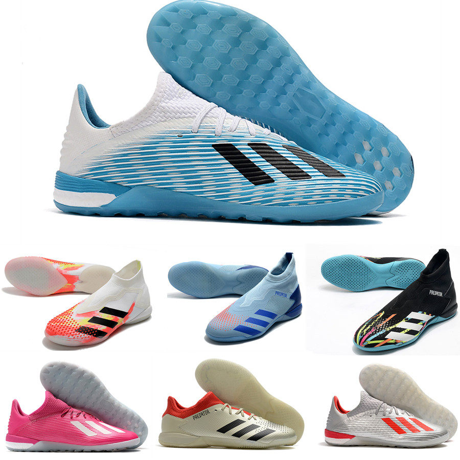Small Li Zi Messi Falcon 20 High cylinder men and women flat bottom Indoor cement Training Competition Bull Fascia Bottom IC Football Shoes