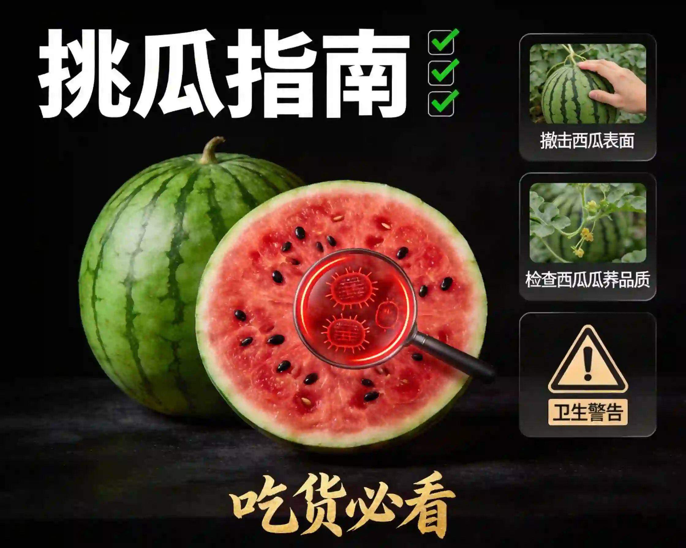 别再随便买切好的半个西瓜了!这份“挑瓜”与“卫生”指南，吃货必看