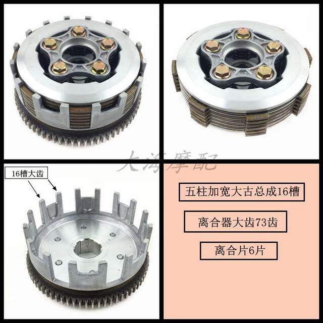 New Zongshen Cg125 Cg150 Cg175 Cg200 Three-Wheeled Motorcycle Clutch Assembly Large Drum