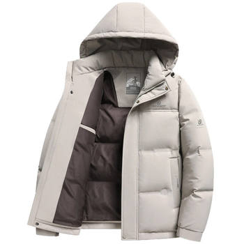 Woodpecker 2026 Model Dad's Winter down Jacket Men's New Winter Thickened Warm White Duck down Casual Coat