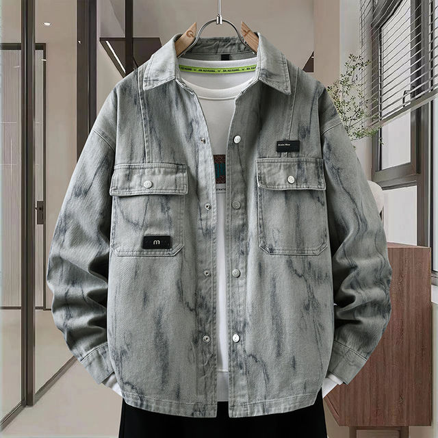 Woodpecker washed trendy brand workwear denim jacket men's spring and autumn 2026 new wear jacket autumn top