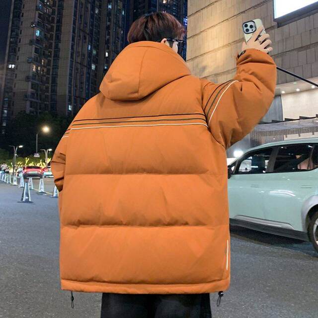 Woodpecker Handsome Down Jacket Men's Winter Thickened Warm Jacket Middle and High School Students White Duck Down Coldproof Jacket