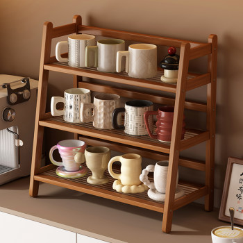 Desktop cup holder storage rack dining table countertop cup stand tea cup water cup coffee cup tea set storage table