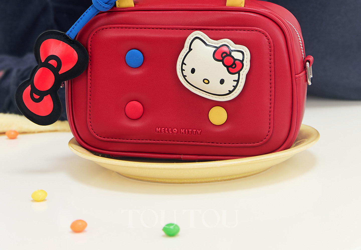 TOUTOU Faux Leather Magnetic Snap Shoulder Bag