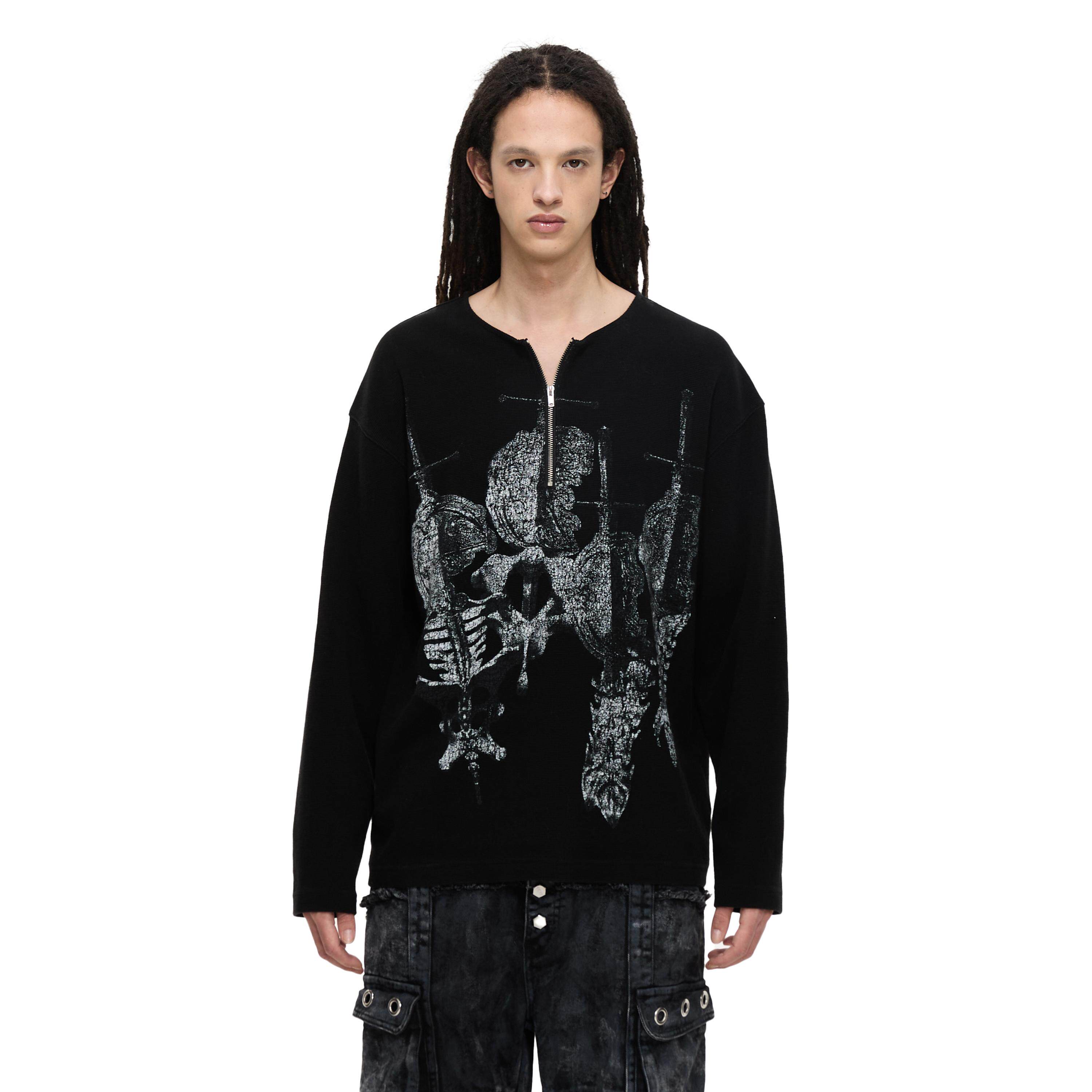 (TBHNP) theboyhasnopatience Swordbone print long-sleeve T-shirt casual innerwear spring/fall top
