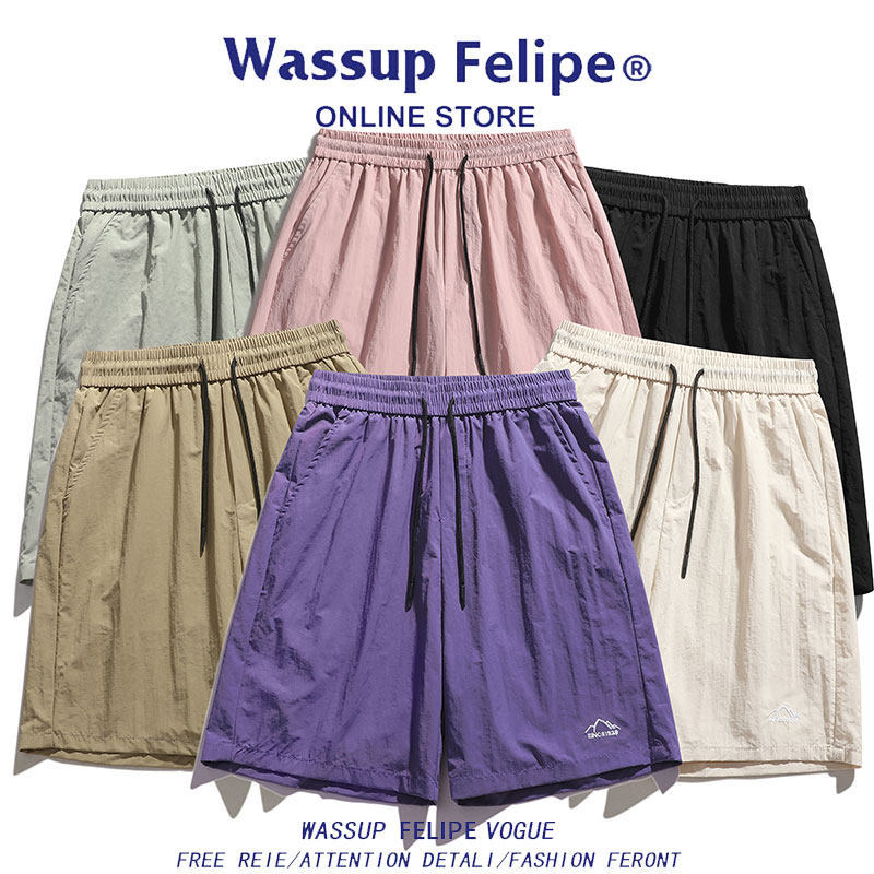 Quick-Drying Shorts for Men and Women, Summer American-Style Casual Five-Point Pants, Trendy Straight-Leg Thin Sports Casual Pants Quick-Drying Shorts for Men and Women, Summer American-Style Casual Five-Point Pants, Trendy Straight-Leg Thin Sports Casual Pants