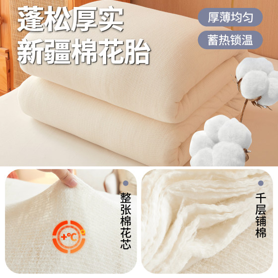 Removable Cotton Mattress Pad for Student Dormitory, Washable Mattress Pad, Quilt Pad, Cotton Batting, Home Protective Pad