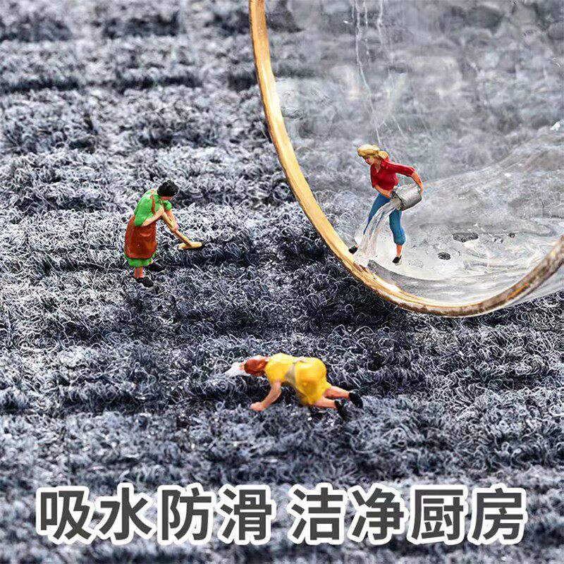 Customized Lijiuhe home dust-removing carpet home entrance door mat kitchen non-slip floor mat bathroom door absorbent cooling