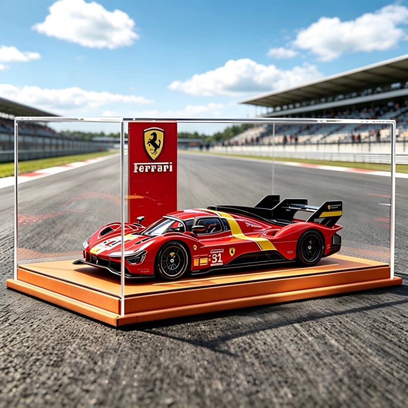 German Ferrari 499P Alloy Le Mans Endurance Racing Car Model Simulation Car Model Collectible Edition Car Model Toy