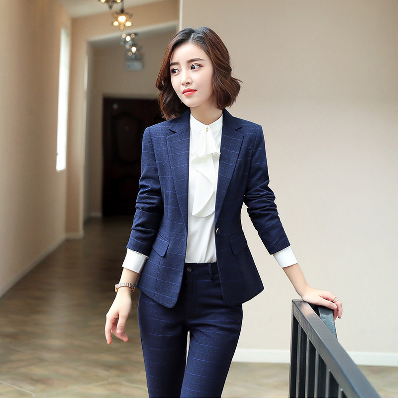 Glue suit women fashion 2022 autumn and winter new temperament small fragrance repair slim business dress