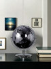 Silver High-End Light Luxury Globe Ornament Opening Gift Office Decoration Entrance Hall Living Room Study Crafts