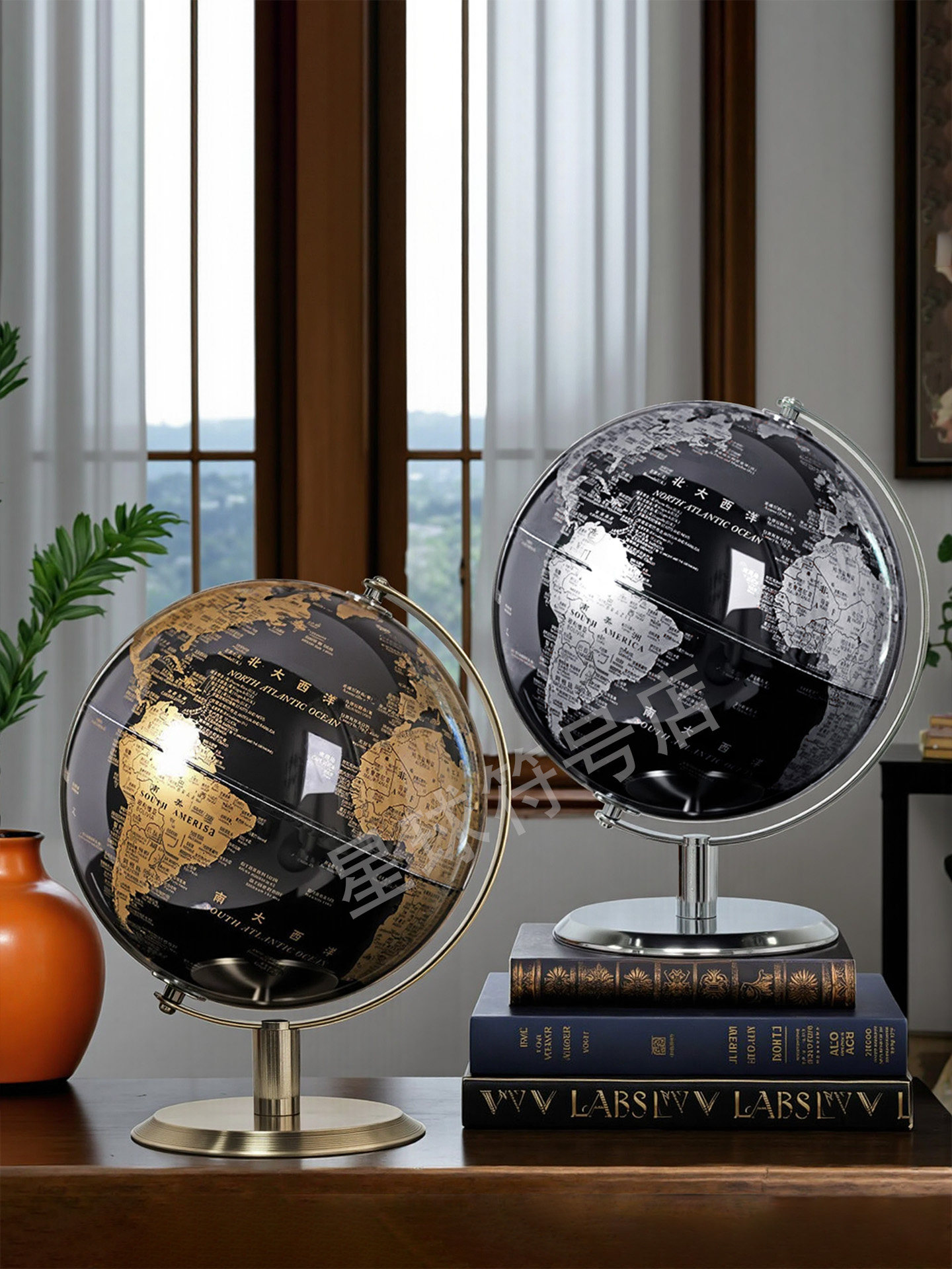 Light Luxury High-End Globe Modern Office Living Room Decoration Study Crafts Student Gifts Home Decorations