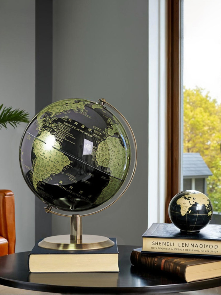 Light Luxury High-End Globe Modern Office Living Room Decoration Study Crafts Student Gifts Home Decorations