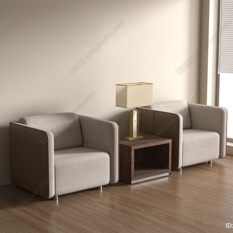 Modern Minimalist Fabric Single Sofa, Living Room and Bedroom Lounge Chair with Coffee Table Set, Reception Sofa, Light Luxury