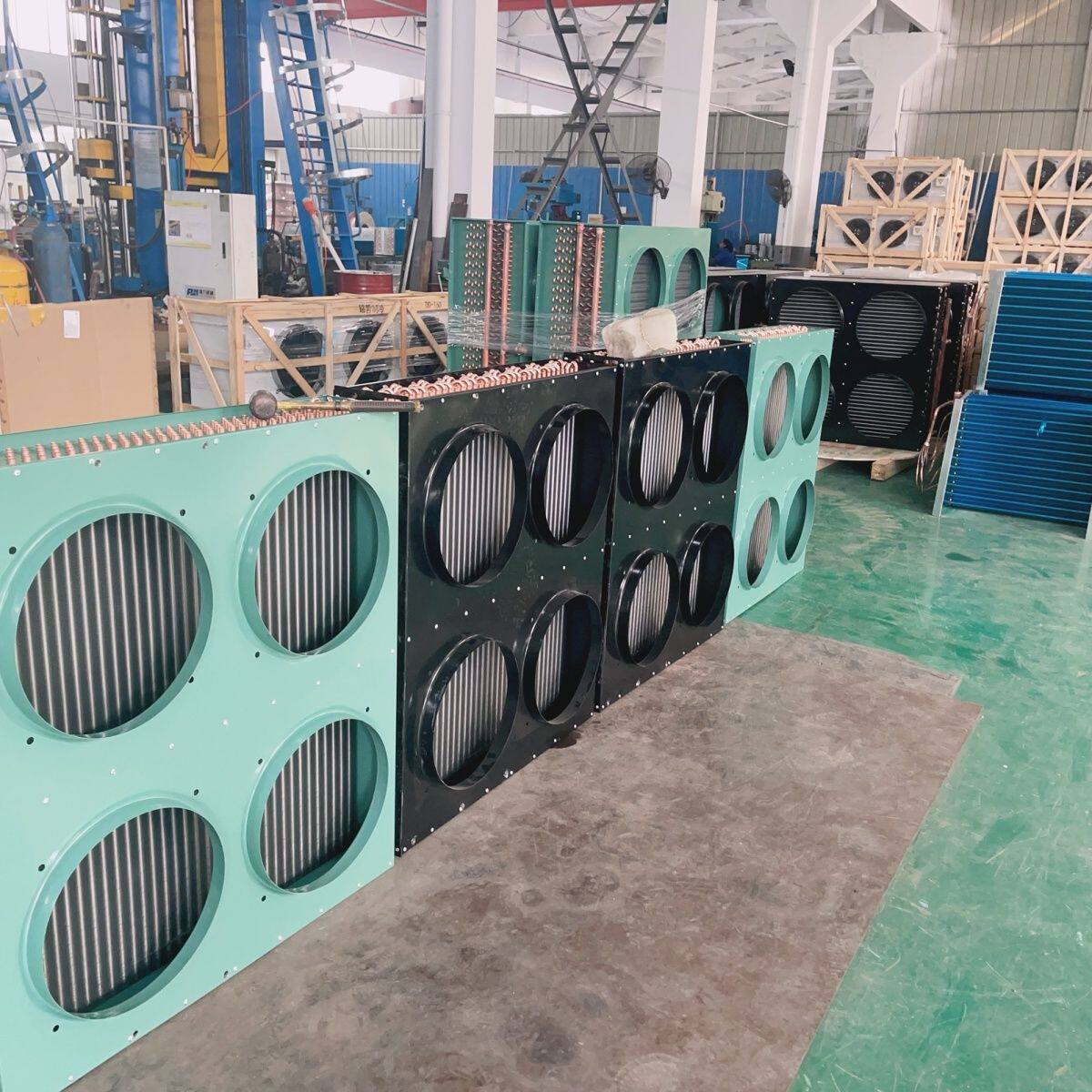 厂家定制风冷冷凝器现货FN冷库风冷翅片式大型冰柜冷凝器(图9)