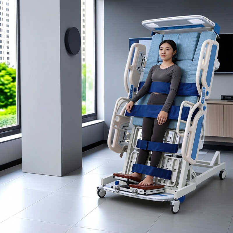 Home Electric Standing Bed for Paralyzed Patients, Automatic Multifunctional Standing Bed, Health Care Bed, Remote Control Training Stand-Up Bed Home Electric Standing Bed for Paralyzed Patients, Automatic Multifunctional Standing Bed, Health Care Bed, Remote Control Training Stand-Up Bed