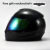 New battery electric vehicle helmet men's full-face helmet Jikuke four-season women's warm removable scarf winter